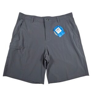 Columbia PFG Gray Performance Fishing Shorts Mens 38 Omni-Shade UPF 50 FM4602